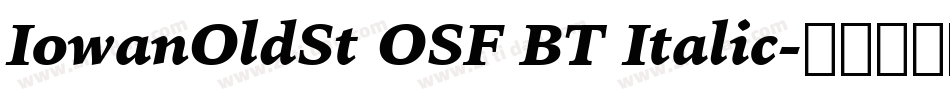 IowanOldSt OSF BT Italic字体转换